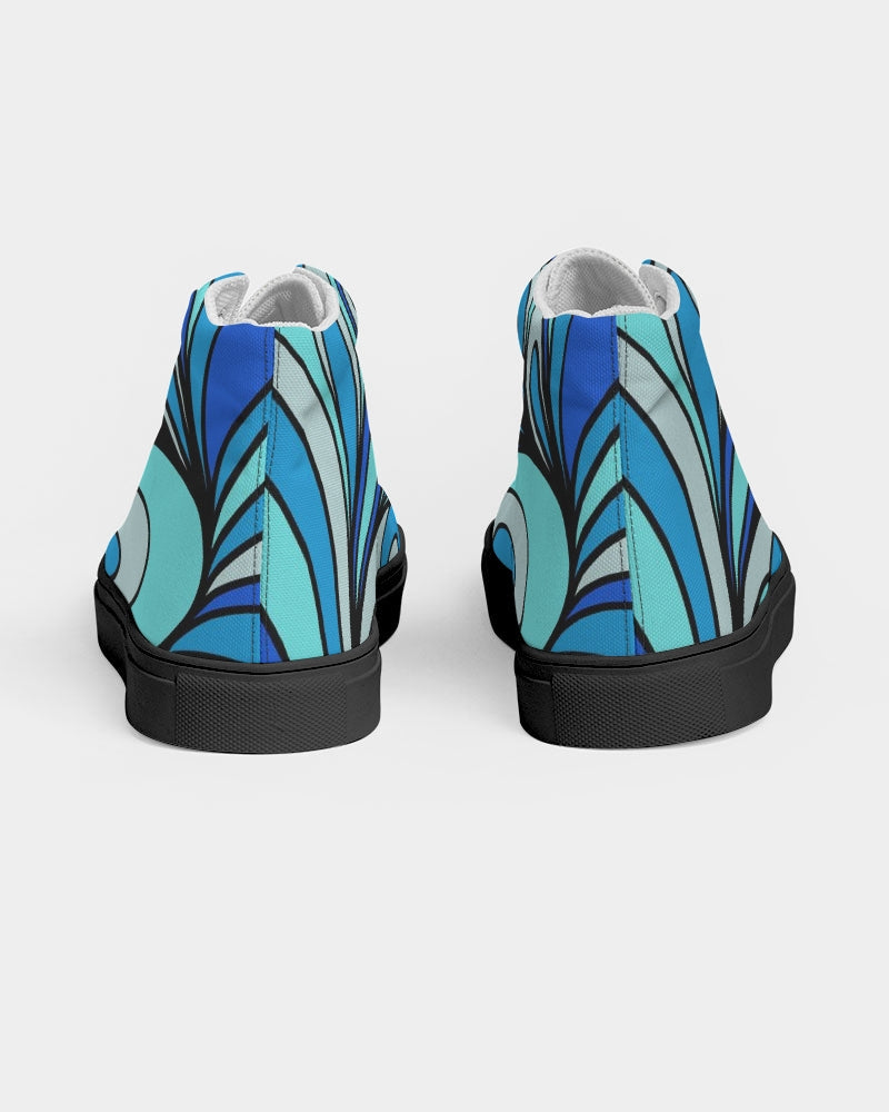 Louie Cool Bleu Women's Hightop Canvas Shoe - Black