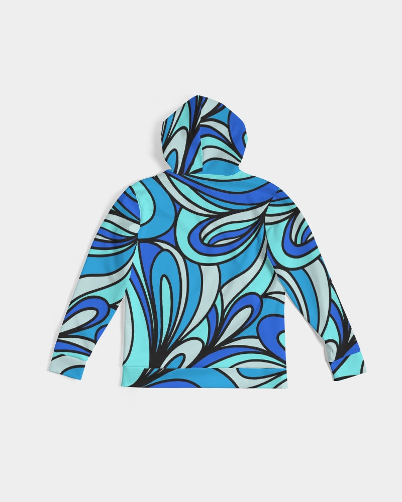 Louie Cool Bleu Men's All-Over Print Hoodie
