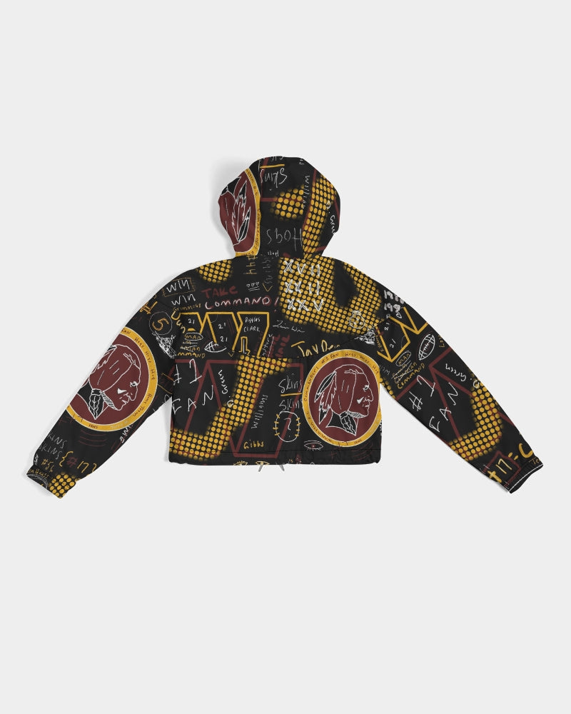 Battle of the Beltways - Vintage Logo Women's All-Over Print Cropped Windbreaker