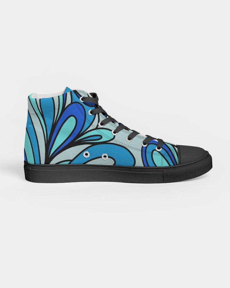 Louie Cool Bleu Women's Hightop Canvas Shoe - Black