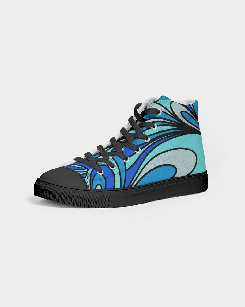 Louie Cool Bleu Women's Hightop Canvas Shoe - Black