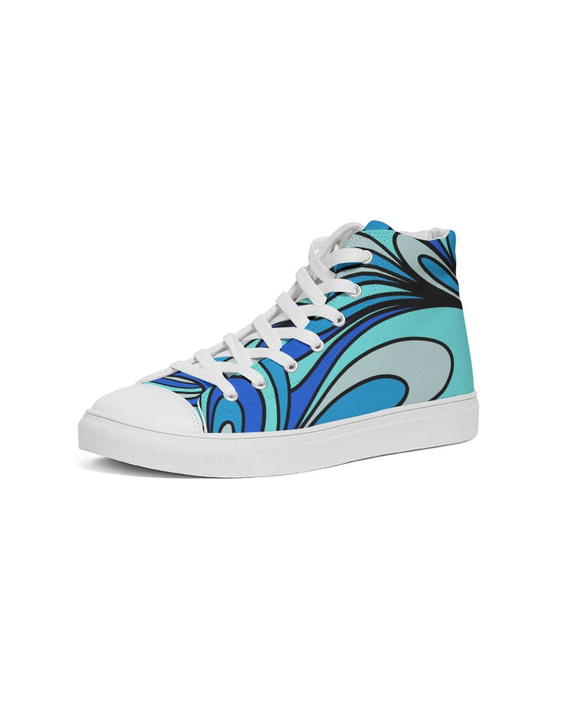 Louie Cool Bleu Women's Hightop Canvas Shoe