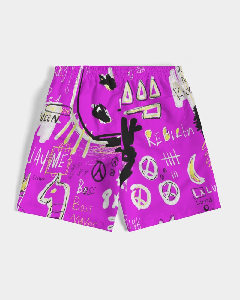 Louie Wri Trap Pink Collection Men's Swim Trunk