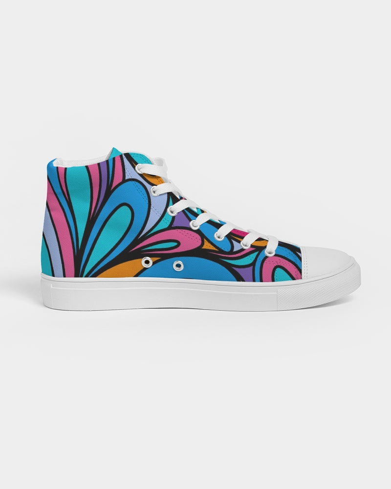 Louie Wri Happy Collection Women's Hightop Canvas Shoe
