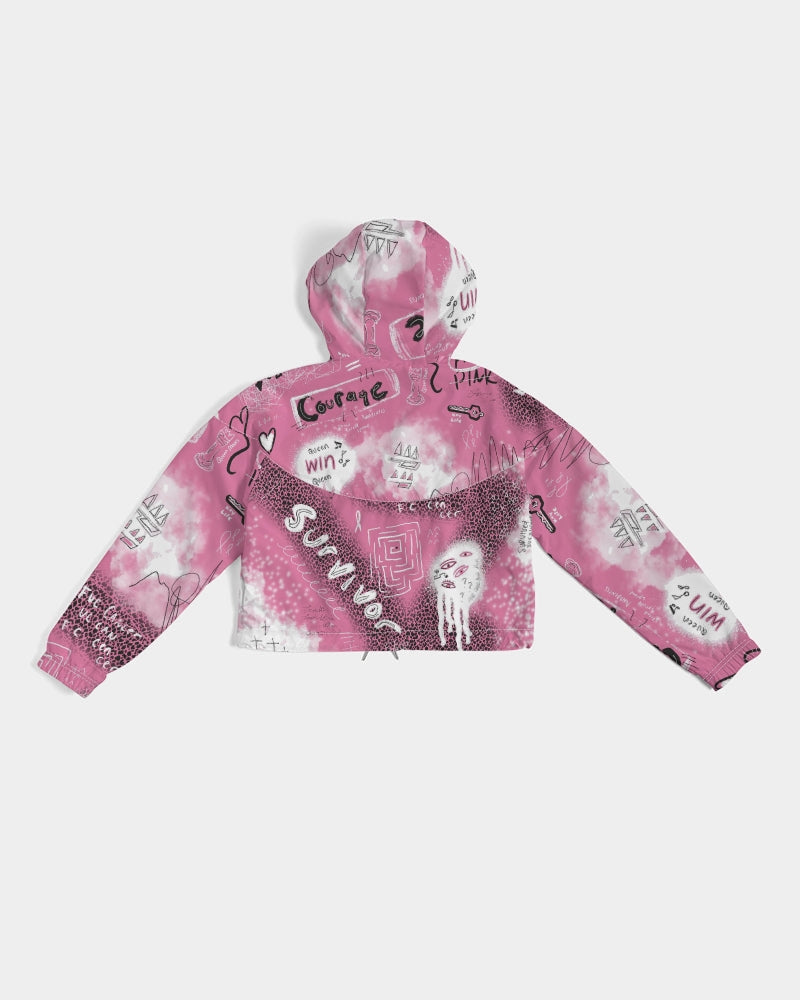 Survivor Pink Collection Women's Cropped Windbreaker