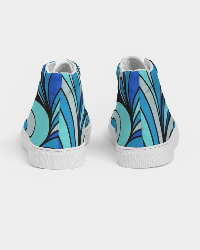 Louie Cool Bleu Women's Hightop Canvas Shoe