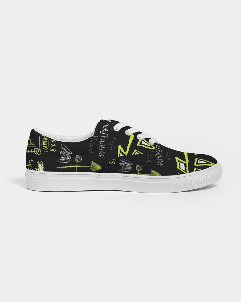 Neo 1.83 Black Trap Collection Women's Lace Up Canvas Shoe