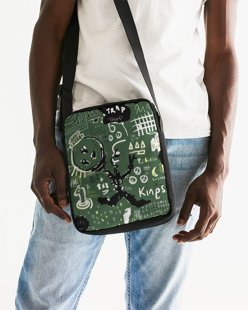 Louie Wri Trap Collection - Green Messenger Pouch