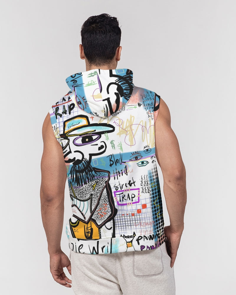 Louie Wri Trap 2 Collection Men's Premium Heavyweight Sleeveless Hoodie