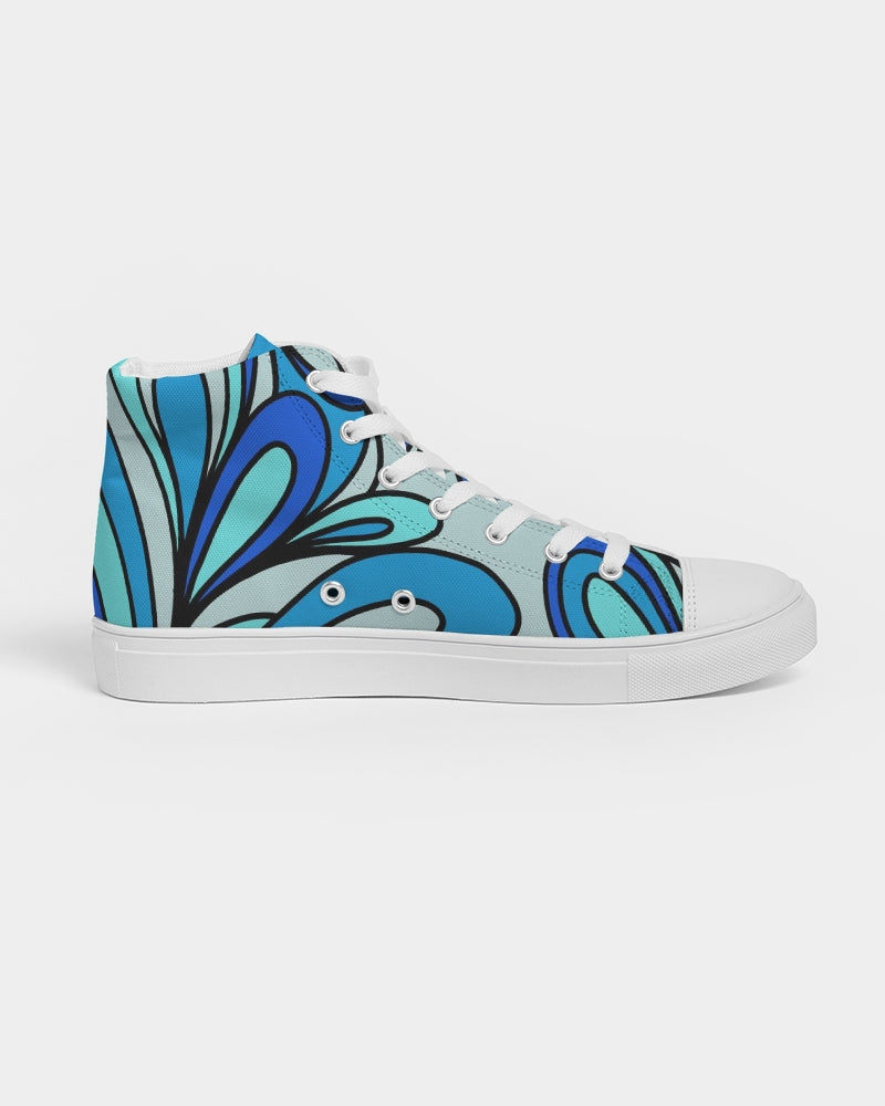 Louie Cool Bleu Women's Hightop Canvas Shoe