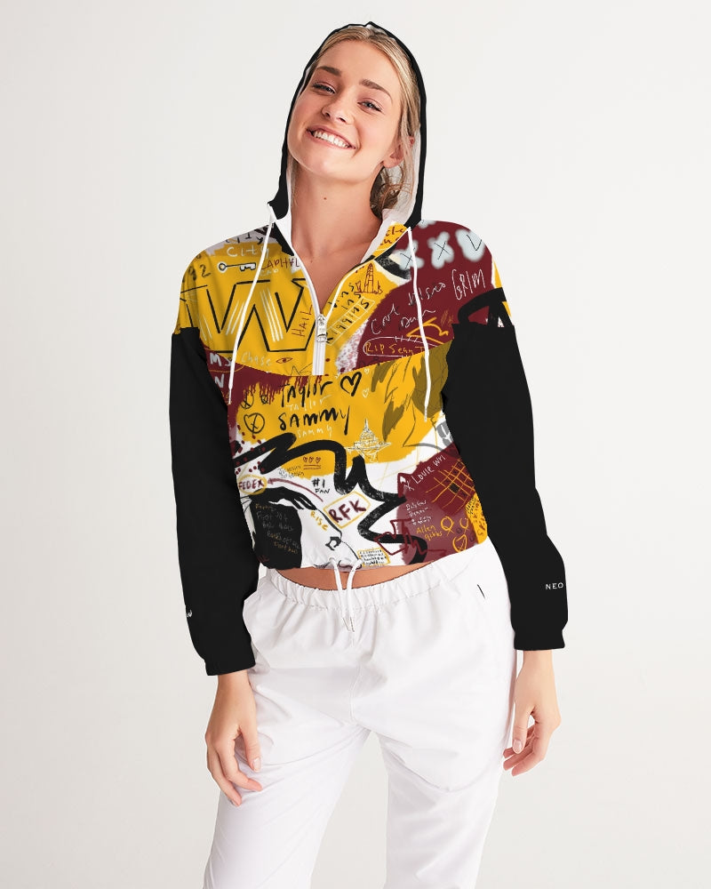 Louie Wri The Rivals Women's Cropped Windbreaker