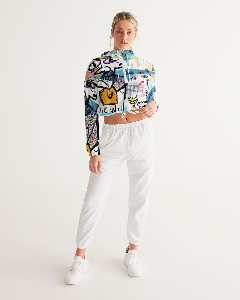 Louie Wri Trap 2 Collection Women's Cropped Windbreaker