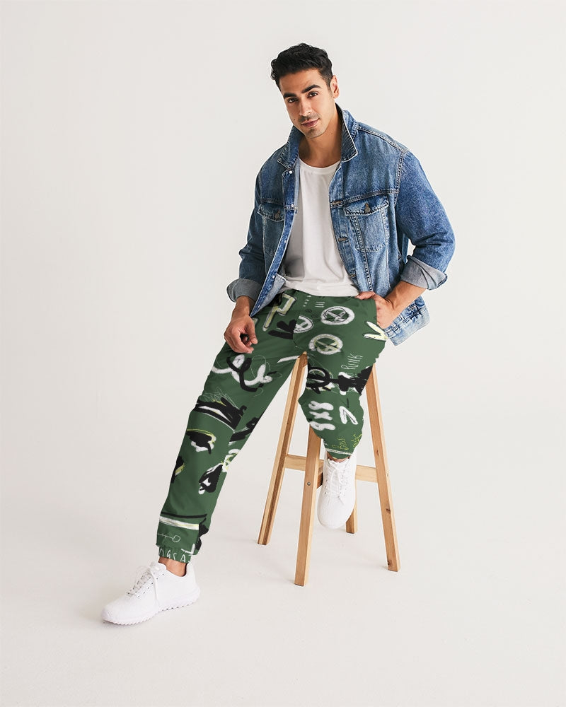 Louie Wri Trap Collection - Green Men's Track Pants
