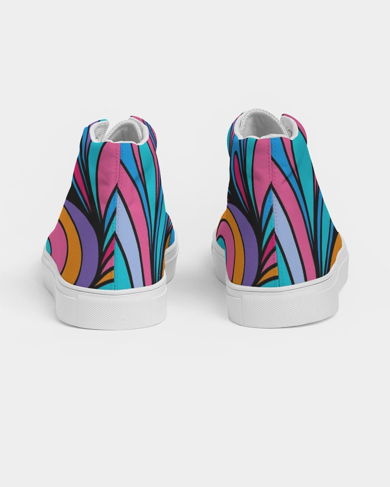 Louie Wri Happy Collection Women's Hightop Canvas Shoe