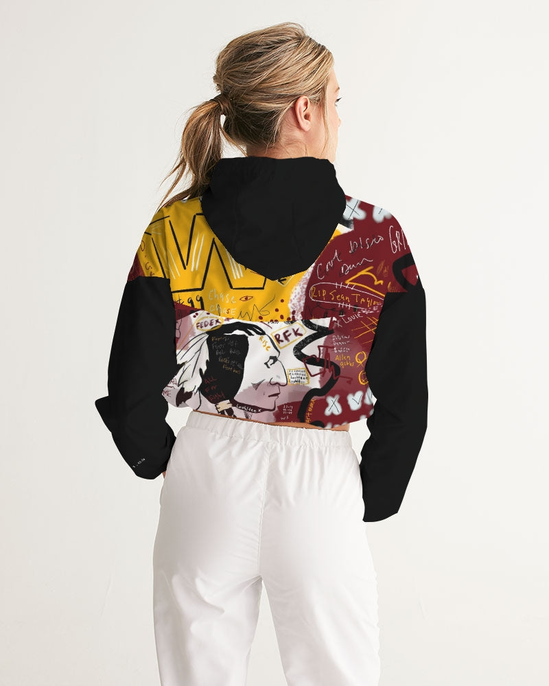 Louie Wri The Rivals Women's Cropped Windbreaker