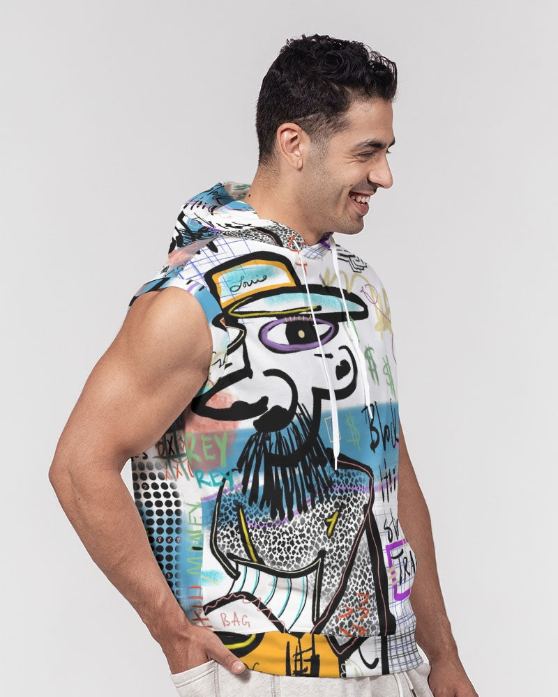 Louie Wri Trap 2 Collection Men's Premium Heavyweight Sleeveless Hoodie