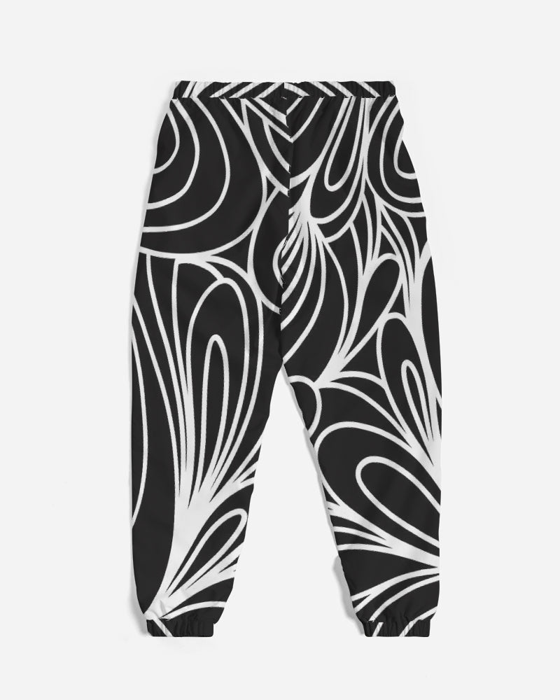 Louie Wri Black and White Men's Track Pants