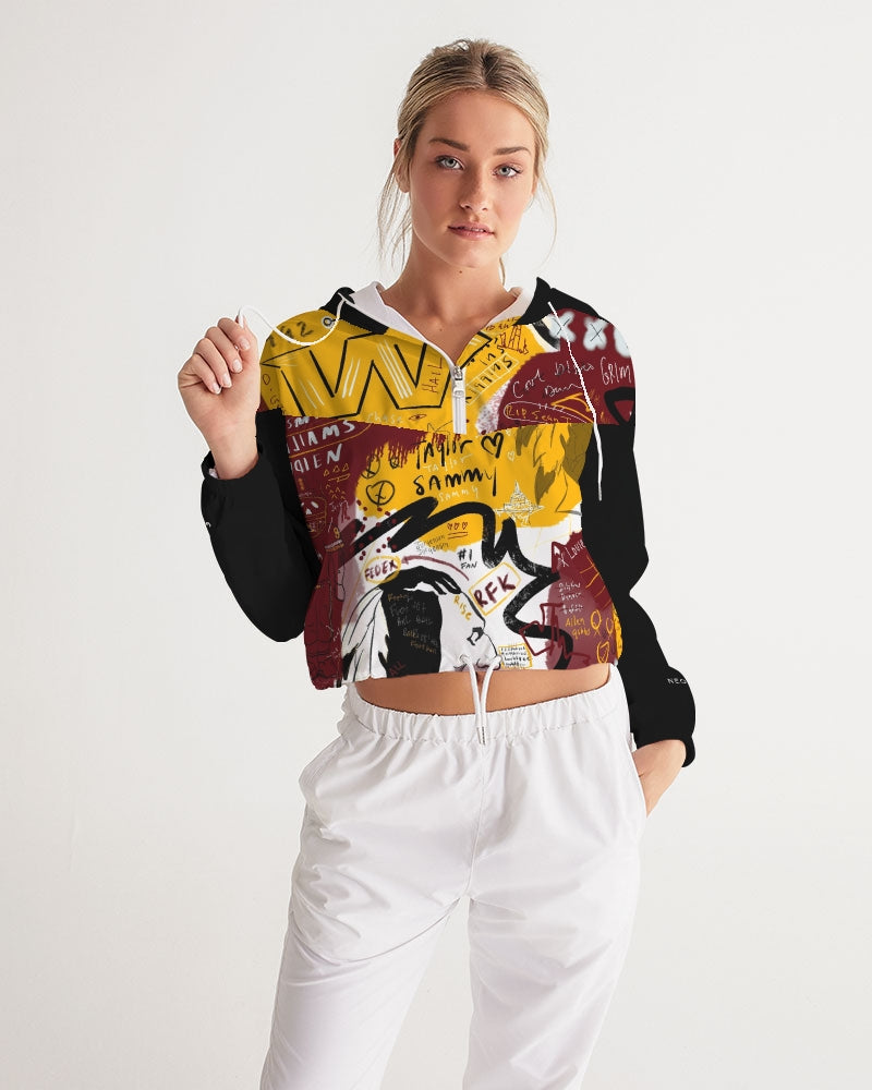 Louie Wri The Rivals Women's Cropped Windbreaker