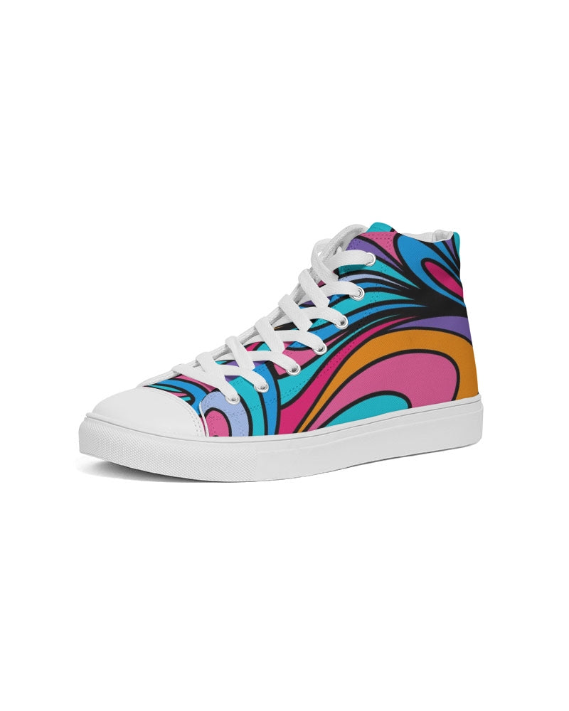 Louie Wri Happy Collection Women's Hightop Canvas Shoe