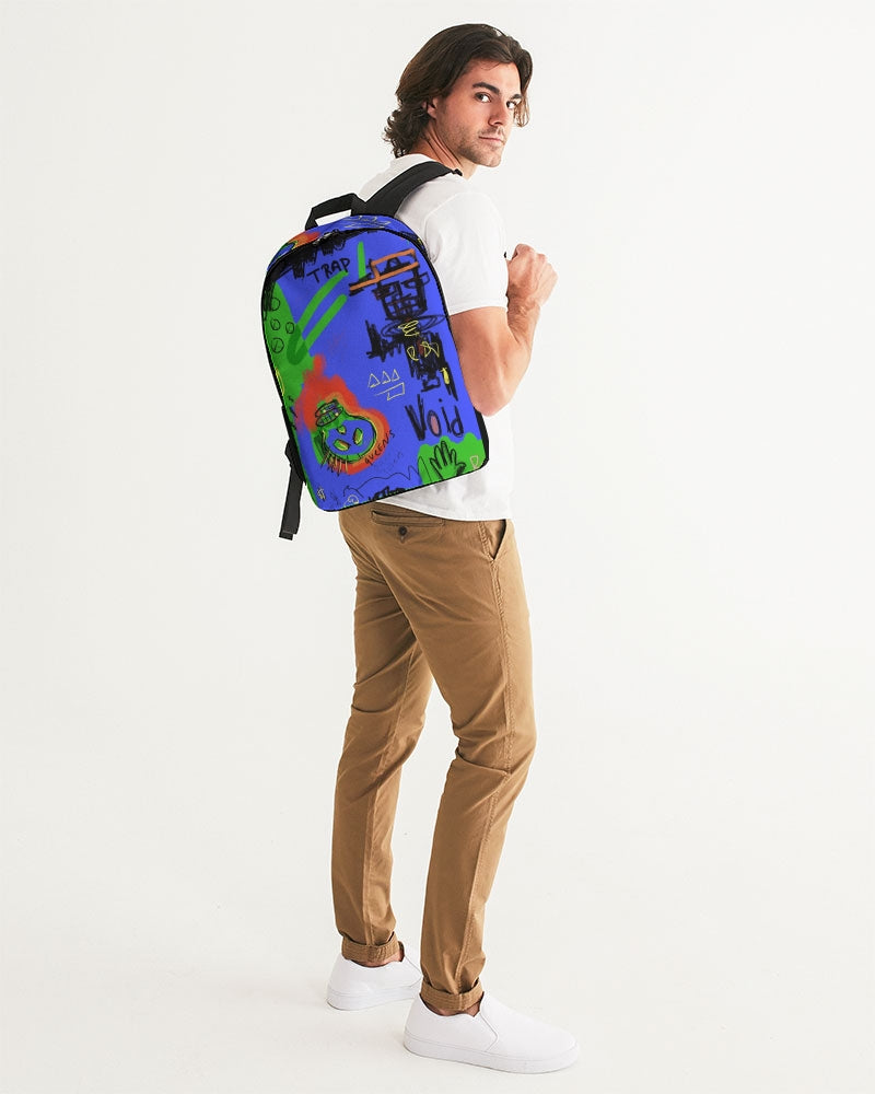 Louie Trap Bleu Large Backpack