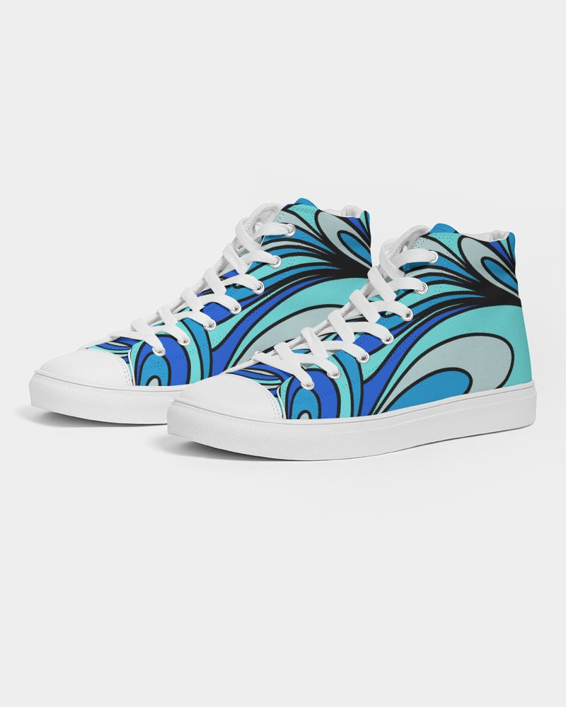 Louie Cool Bleu Women's Hightop Canvas Shoe