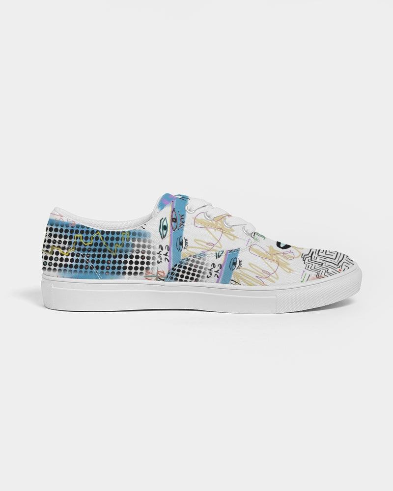 Louie Wri Trap 2 Collection Women's Lace Up Canvas Shoe