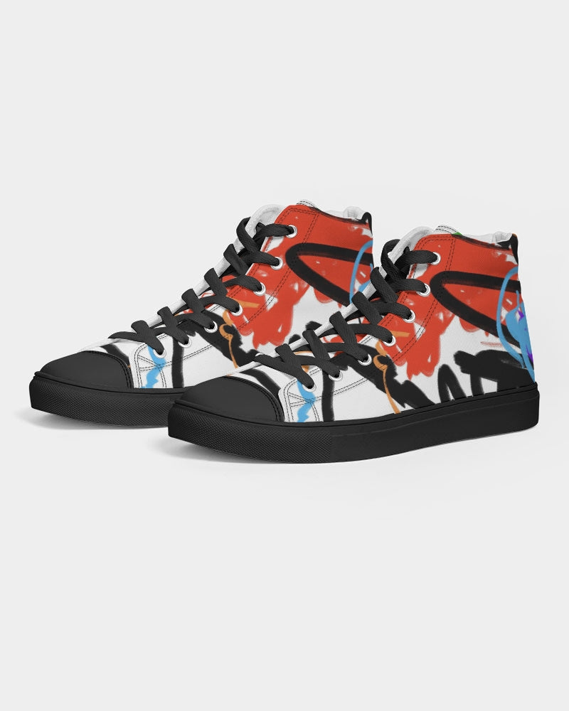 Luna Solei Collection Women's Hightop Canvas Shoe - Black