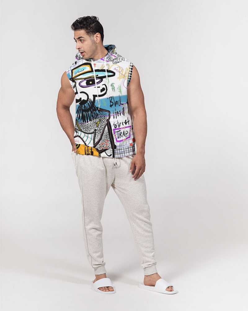 Louie Wri Trap 2 Collection Men's Premium Heavyweight Sleeveless Hoodie
