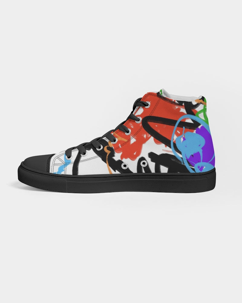 Luna Solei Collection Women's Hightop Canvas Shoe - Black