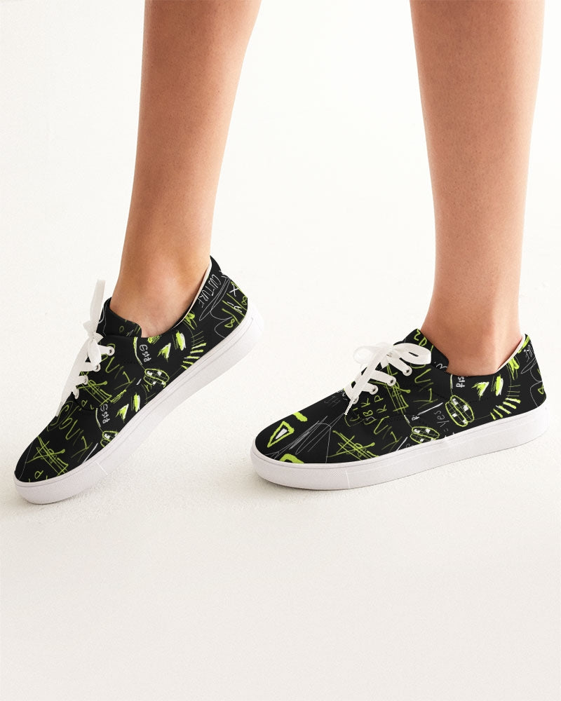Neo 1.83 Black Trap Collection Women's Lace Up Canvas Shoe