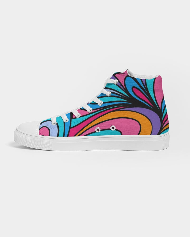 Louie Wri Happy Collection Women's Hightop Canvas Shoe