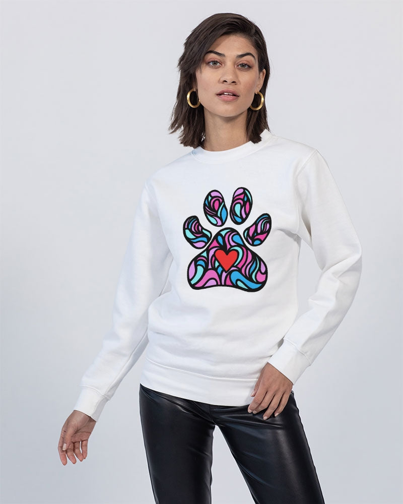 Stay Pawsitive Collection Unisex Premium Crewneck Sweatshirt | Lane Seven
