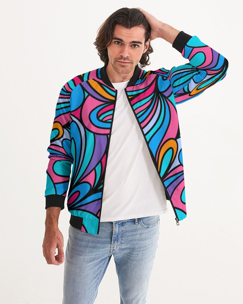 Louie Wri Happy Collection Men's Bomber Jacket