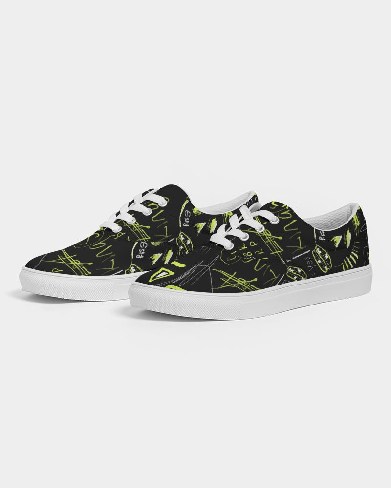 Neo 1.83 Black Trap Collection Women's Lace Up Canvas Shoe