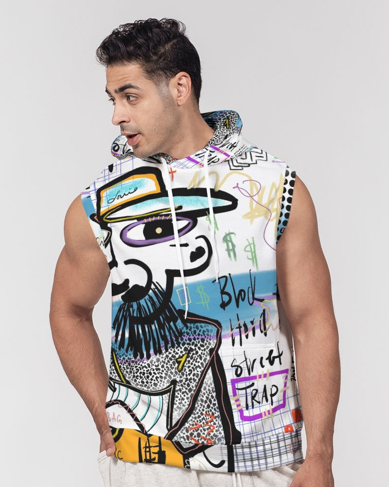 Louie Wri Trap 2 Collection Men's Premium Heavyweight Sleeveless Hoodie