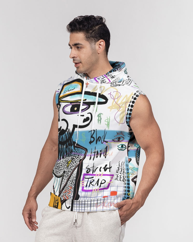 Louie Wri Trap 2 Collection Men's Premium Heavyweight Sleeveless Hoodie