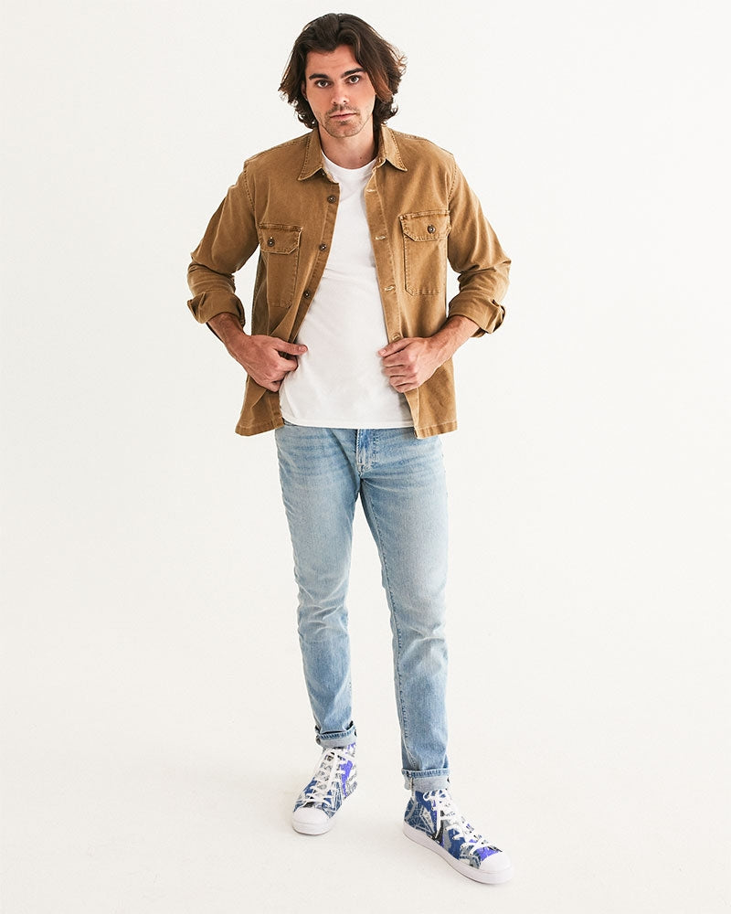 Louie Wri The Rivals Collection Men's Hightop Canvas Shoe