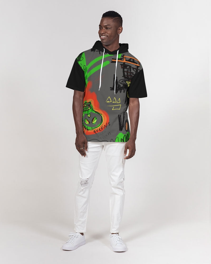 Trap Queen Grey Men's Premium Heavyweight Short Sleeve Hoodie