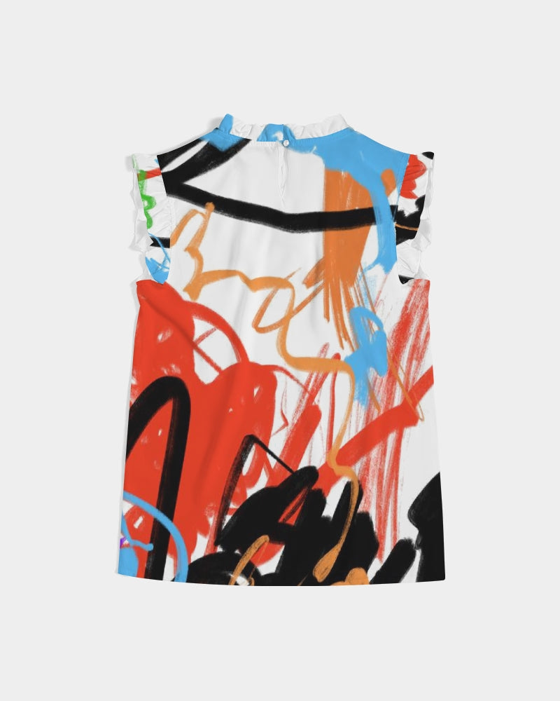 Luna Solei Collection Women's Ruffle Sleeve Top