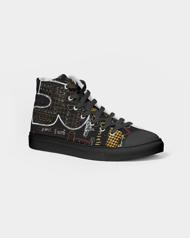 Battle of the Beltways Men's Hightop Canvas Shoe - Black