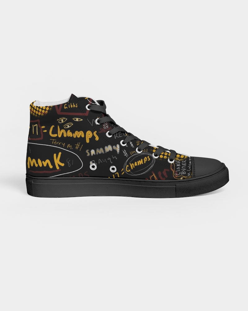 Battle of the Beltways Women's Hightop Canvas Shoe - Black
