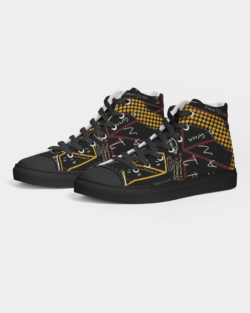 Battle of the Beltways Men's Hightop Canvas Shoe - Black