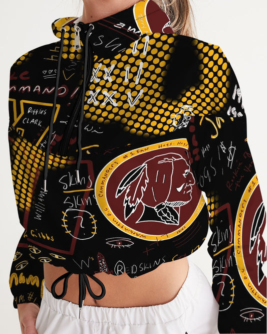 Battle of the Beltways - Vintage Logo Women's All-Over Print Cropped Windbreaker