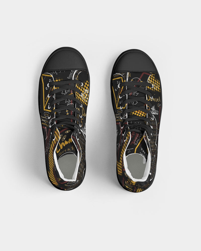 Battle of the Beltways Men's Hightop Canvas Shoe - Black