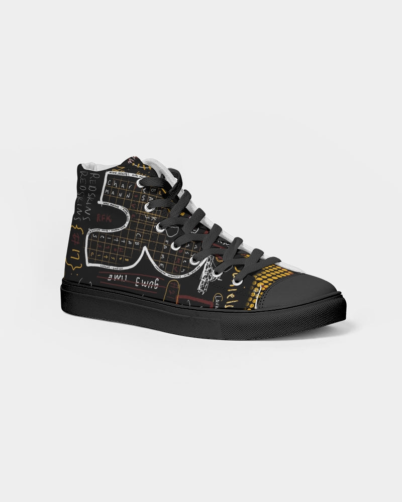 Battle of the Beltways Women's Hightop Canvas Shoe - Black