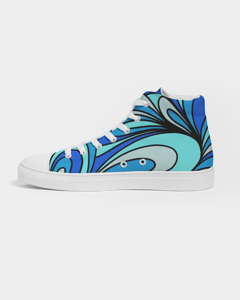 Louie Cool Bleu Women's Hightop Canvas Shoe
