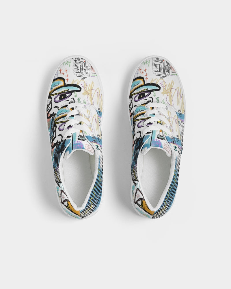 Louie Wri Trap 2 Collection Women's Lace Up Canvas Shoe