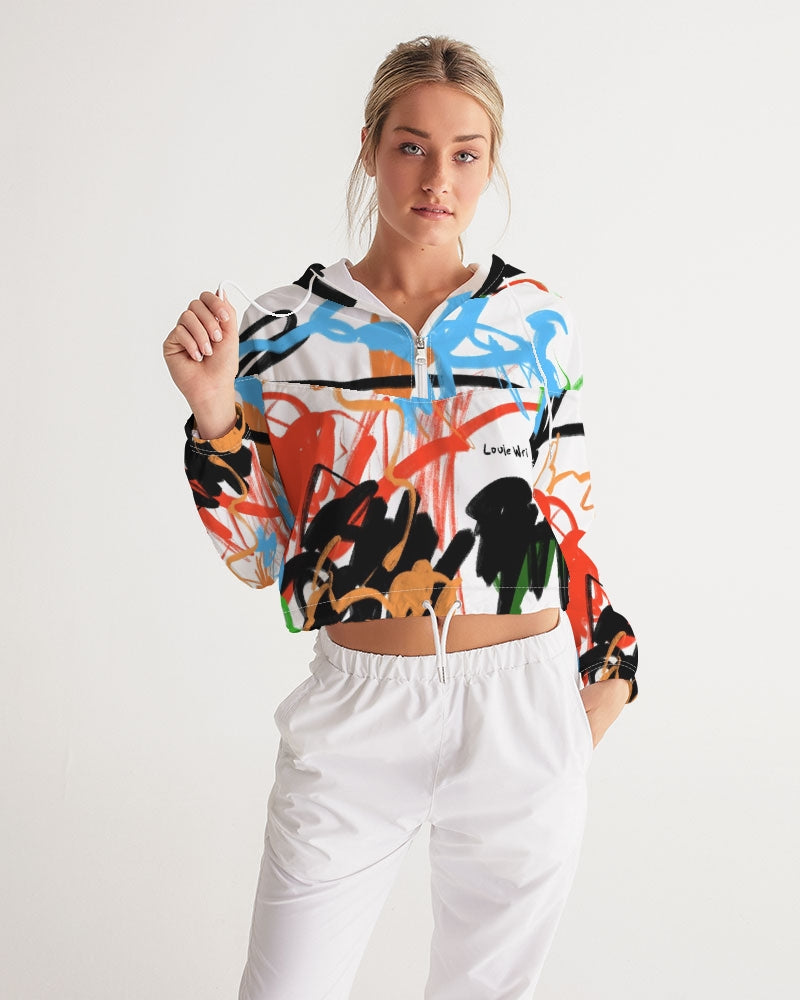 Luna Solei Collection Women's Cropped Windbreaker