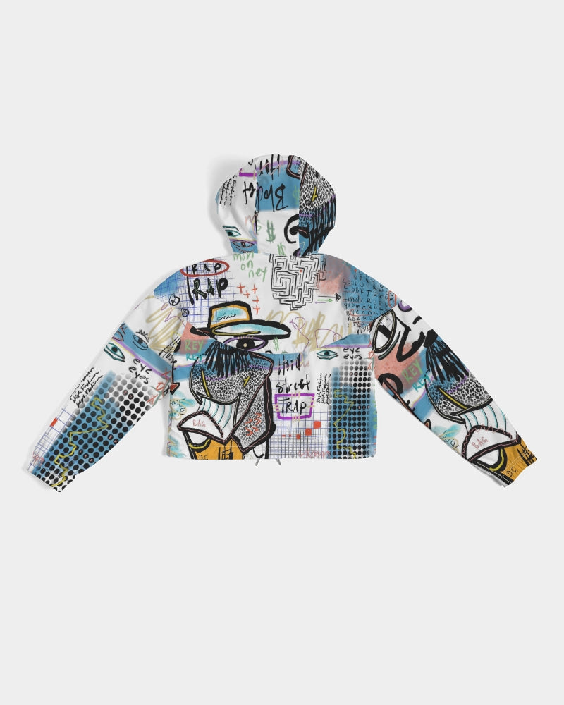 Louie Wri Trap 2 Collection Women's Cropped Windbreaker