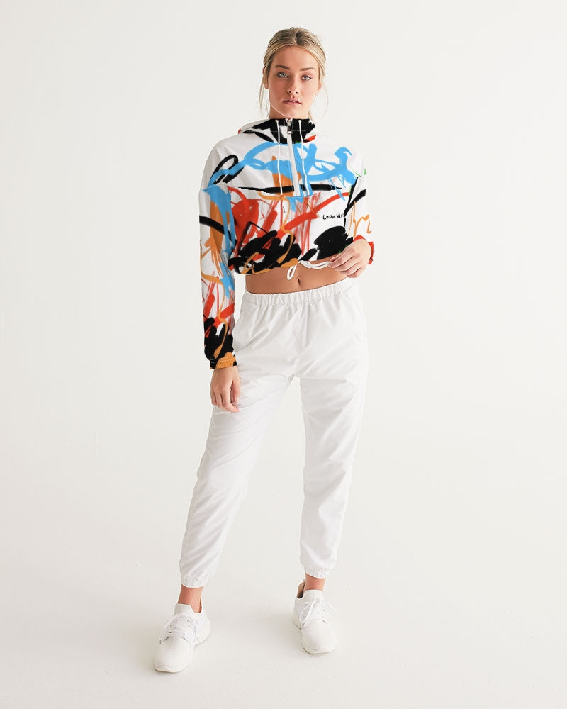 Luna Solei Collection Women's Cropped Windbreaker